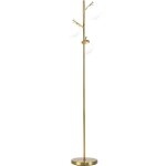 Lampadaire globe design n�o - r�tro 3 ampoules max. 40 w 169h cm m�tal dor�