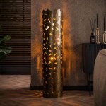 Lampadaire industriel 30x30x135 cm en mtal bronze antique - amp