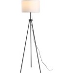 Lampadaire d'int�rieur lampadaire , lampe sur pied, e27, acier + polyester, 37 x 37 x 152 cm (noir + ...