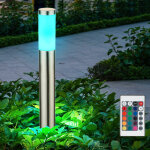 Lampadaire de jardin led lampe d'ext�rieur lampe � colonne t�l�commande changement de couleur jardin, ...