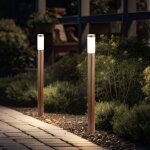 Lampadaire, lampe d'ext�rieur, lampe de jardin, lampadaire, lampe de chemin, terrasse ip44, acier inoxydable ...