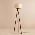 Lampadaire, lampe sur pied, �clairage de salon lamp cream brun