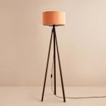 Lampadaire, lampe sur pied, �clairage de salon lamp orange brun