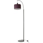 Lampadaire lanterne en m�tal  eldon  168cm mauve
