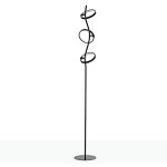 Lampadaire led en aluminium 'garland hollywood' - 15w - lumi�re - noir