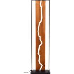 Brilliant - lampadaire led brillant thunder, plafonnier, e27, 115 x 12, 5 cm, bois / mtal, marron / ...