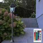 Lampadaire led rgb ext�rieur lampadaire t�l�commande lampadaire � intensit� variable, fonte d'aluminium ...