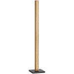 Edishine - lampadaire led salon en bois, 3000k, dimmable, interrupteur  pied