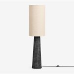 Lampadaire loana en lin et fibre de verre sklum noir Lampadaire loana en lin et fibre de verre sklum noir