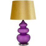 Lampadaire moderne 40x160 cm base en verre vert et abat - jour velours noir