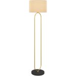 Lampadaire moderne avec abat - jour en lin, douille e27, interrupteur au pied, pour salon et chambre, ...