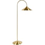 Lampadaire moderne en m�tal avec abat - jour accessoire de salon dor� savegre
