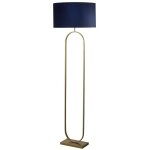 Lampadaire modish bronze avec capuchon bleu - eu95102az