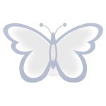 Lifcausal - lampadaire mural led moderne en forme de papillon, idal pour chevet et couloir