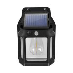 Luminaire mural solaire en tungstne, ipx waterproof, avec capteur de mouvement et de lumire, 3 modes ...