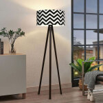 Lampadaire newport e27 noir blanc lux. pro