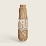 Lampadaire papier tress� satie naturel
