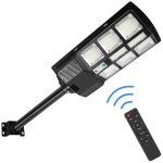 Lampadaire solaire 280led r�verb�re solaire 300w d�tecteur de mouvement lampe de jardin �tanche pourlampadaire ...