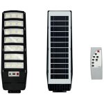 Lampadaire solaire ext�rieur de 80 000 lumens, projecteur solaire � d�tection automatique du cr�puscule ...