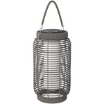 Lampadaire solaire led portable style colonial dia. 18 x 37 cm résine tressée grise Lampadaire solaire led portable style colonial dia. 18 x 37 cm résine tressée grise