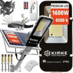 Lampadaire solaire � panneau r�glable, support de fixation robuste pour jardin, 1600 w