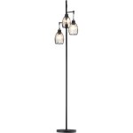 Lampadaire de style industriel, puissance maximale 40 w, 3 abat - jour, cble mtallique, luminosit ...