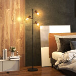 Lampadaire sur pied salon lampe sur pied 3 lumi�res adapt�e aux ampoules e27 (non incluses) 41 x 28 x ...