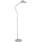 Lampadaire swan chrome avec blanc - eu60420wh
