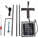 Lampe anti - moustiques solaire pour l'ext�rieur, pi�ge � lumi�re led, lampe anti - nuisibles