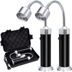 Lampe de barbecue, lot de 2 lampes led avec base magnétique, accessoires de barbecue flexibles et rotatifs ... Lampe de barbecue, lot de 2 lampes led avec base magnétique, accessoires de barbecue flexibles et rotatifs ...