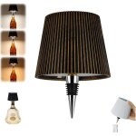 Lampe bouteille sans fil rechargeable 2000mah, lampe de table tactile led moderne pour bar restaurant, ...