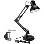 Lampe de bureau architecte r�glable avec clip - lecture � domicile - noir