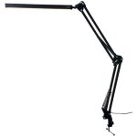 Lampe de bureau led, bras pivotant rglable avec pince, lampe de lecture agrable pour les yeux, 10 niveaux ...