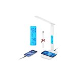 Lampe de bureau led avec charge sans fil, lampe de table rglable contrle tactile, charge usb - 3 modes ...