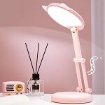 Lampe de bureau led pour enfants filles oreilles de chat rose veilleuse réglable Lampe de bureau led pour enfants filles oreilles de chat rose veilleuse réglable