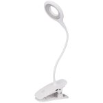 Lampe de bureau led, lampe de lecture 1200mah rechargeable 16 leds 3 luminosit lampe pince pour lit ...
