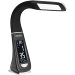 Lampe de bureau � led noir / blanc 4en1 multifonction lampe calendrier montre thermom�tre maison lampe ...