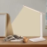 Lampe de bureau led, pliable, 3 temp�ratures de couleur, chargement usb, commande tactile, avec fonction ...