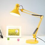 Lampe de bureau led avec protection oculaire, lampe de table d'architecte en mtal, bras pivotant rglable ...