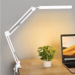 Lampe de bureau led - lampe bureau led puissante avec clip - protection des yeux lampe led bureau - 3 ...