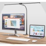 Lampe de bureau led puissante, dimmable lampe architecte � pince, 5 modes de couleur, protection yeux ...