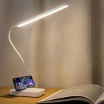 Lampe bureau led sans fil rechargeable usb 2000 mah 3 couleurs 6 luminosit�s r�glable portable enfants ...