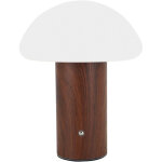 Lampe de bureau led - trufla 25 wenge - 3 temp�ratures - rechargeable - bois marron