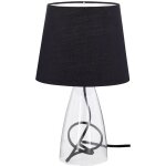 Lampe de bureau liseuse � poser textile abat - jour noir action 800801100000