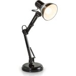 Lampe de bureau style architecte, halogne led flexo, avec bras articul pivotant, design rtro vintage, ...
