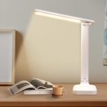 Lampe de bureau, lampe de table led, pliable 3 couleurs niveaux d'�clairage, usb charge, contr�le tactile, ...