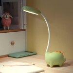 Lampe de bureau unique en forme de dinosaure veilleuse led pour enfants charge sans fil �tudiant apprentissage ...