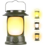 Lampe de camping - lanterne led style rtro - tente de camping - lampe de camping - rechargeable par ...