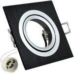 Lampe carr�e en aluminium south opal noir bross� - 302090