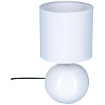 Lampe céramique timéo blanc brillant h25cm - atmosphera créateur d'intérieur Lampe céramique timéo blanc brillant h25cm - atmosphera créateur d'intérieur